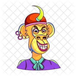 Monkey Laughing  Icon