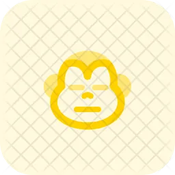 Monkey Meh Emoji Icon