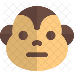 Monkey Neutral Emoji Icon