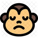 원숭이 슬픈 얼굴  아이콘