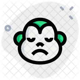 Monkey Sad Face Emoji Icon