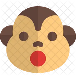 Monkey Shock Emoji Icon