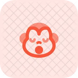 Monkey Sleepy Emoji Icon