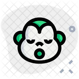 Monkey Sleepy Emoji Icon