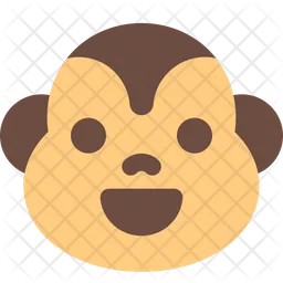 Monkey Smiling Emoji Icon