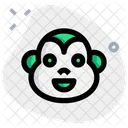 Monkey Smiling Animal Wildlife Icon