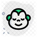 Monkey Smiling Closed Eyes  Icon