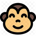 원숭이 웃는 눈  아이콘