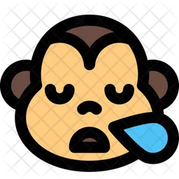 원숭이 코골이 Emoji 아이콘