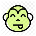 Monkey Tongue Smiling Eyes Icon