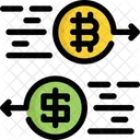 Echange Bitcoin Crypto Monnaie Icône