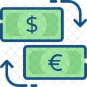 Especes Change Argent Icône