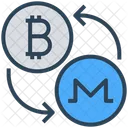 Crypto Monnaie Argent Piece De Monnaie Icône