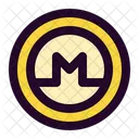 Monero Piece De Monnaie Crypto Monnaie Icône