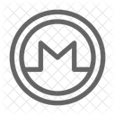 Monero Crypto Monnaie Blockchain Icône