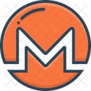 Monero Piece De Monnaie Crypto Monnaie Icône