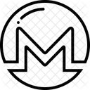 Monero Piece De Monnaie Crypto Monnaie Icône