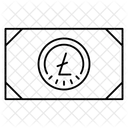 Argent Note Especes Icône
