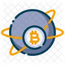 Bitcoin Crypto Monnaie Especes Electroniques Icône