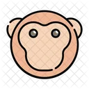 Mono Primate Simio Icono