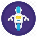 Mono Wheel Robot Icon