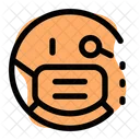 Monokel Emoji Mit Gesichtsmaske Emoji Symbol