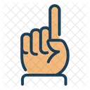 Monotheismus Hand Geste Symbol