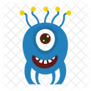 Monster Alien Cartoon Icon