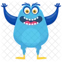 Abominable Snow Monster Cartoon Icon