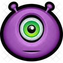 Purple Monster Alien Icon
