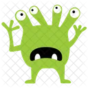 Eyed Alien Halloween Monster Zombie Monster Icon