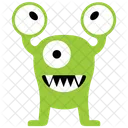 Eyed Alien Three Eyed Eyed Monster Icon