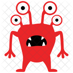 Monster Icon Of Flat Style Available In Svg Png Eps Ai Icon Fonts