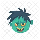 Skull Zombie Clown Icon