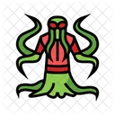 Monster Tentacles Scary Symbol