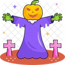 Monster Zombie Pumpkin Icon