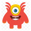 Monster Ausserirdischer Halloween Symbol
