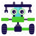 Monstertruck Roboter Roboterfahrzeug Mechanischer Roboter Icon