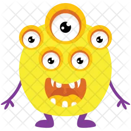 Monster with Multiple Eyes  Icon