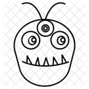 Monster Kreatur Monstergesicht Symbol