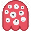 Monstro Alienigena Fofo Ícone