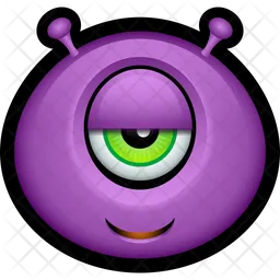 Monstro roxo Emoji Ícone