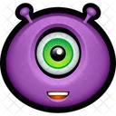 Roxo Monstro Alienigena Icon