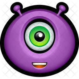 Monstro roxo Emoji Ícone