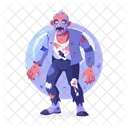 Monstro Zumbi Assustador Assustador Ícone