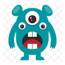 Monstruo Alienigena Dibujos Animados Icono