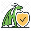 Monstruo De Acero Dragon Escudo Icono