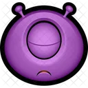 Morado Monstruo Extraterrestre Icon