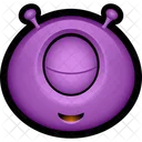 Morado Monstruo Extraterrestre Icon