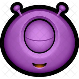 Monstruo morado Emoji Icono